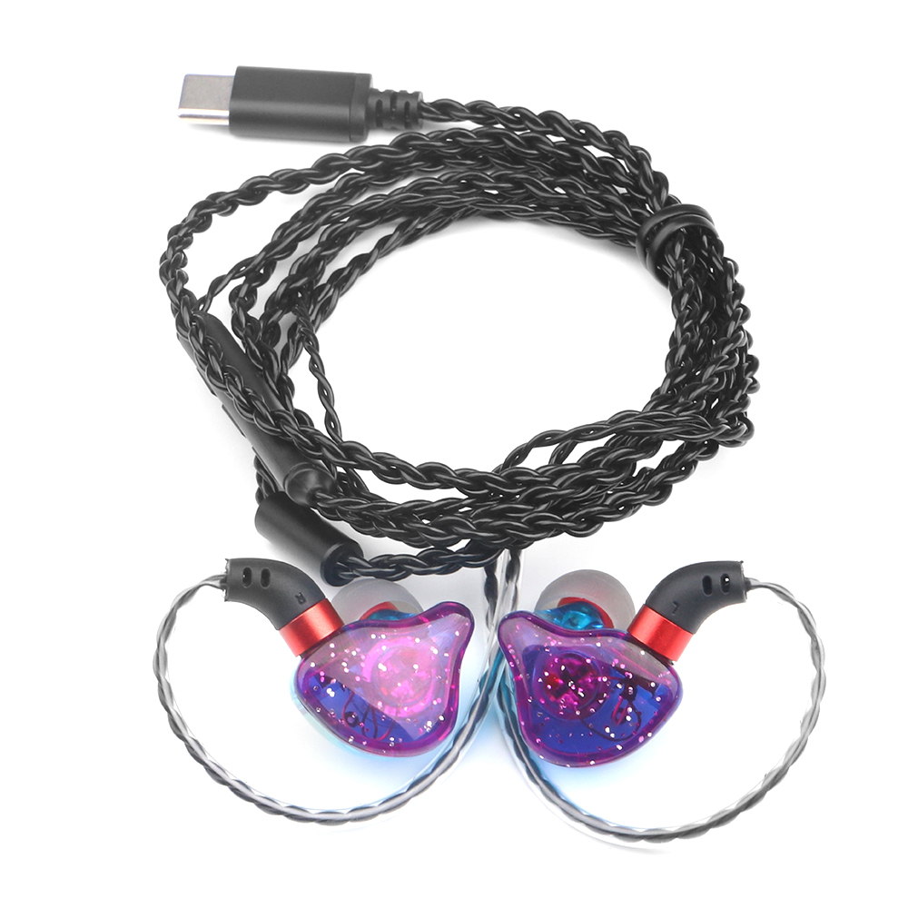 ML-AZ04 Type‑C/3.5mm Wired In‑Ear Earphones, 10mm Dynamic Driver HiFi Stereo Earbuds, Ergonomic Over‑Ear Hook Design with Built‑in Microphone Volume Control, 360° Surround Sound Sports Headphones