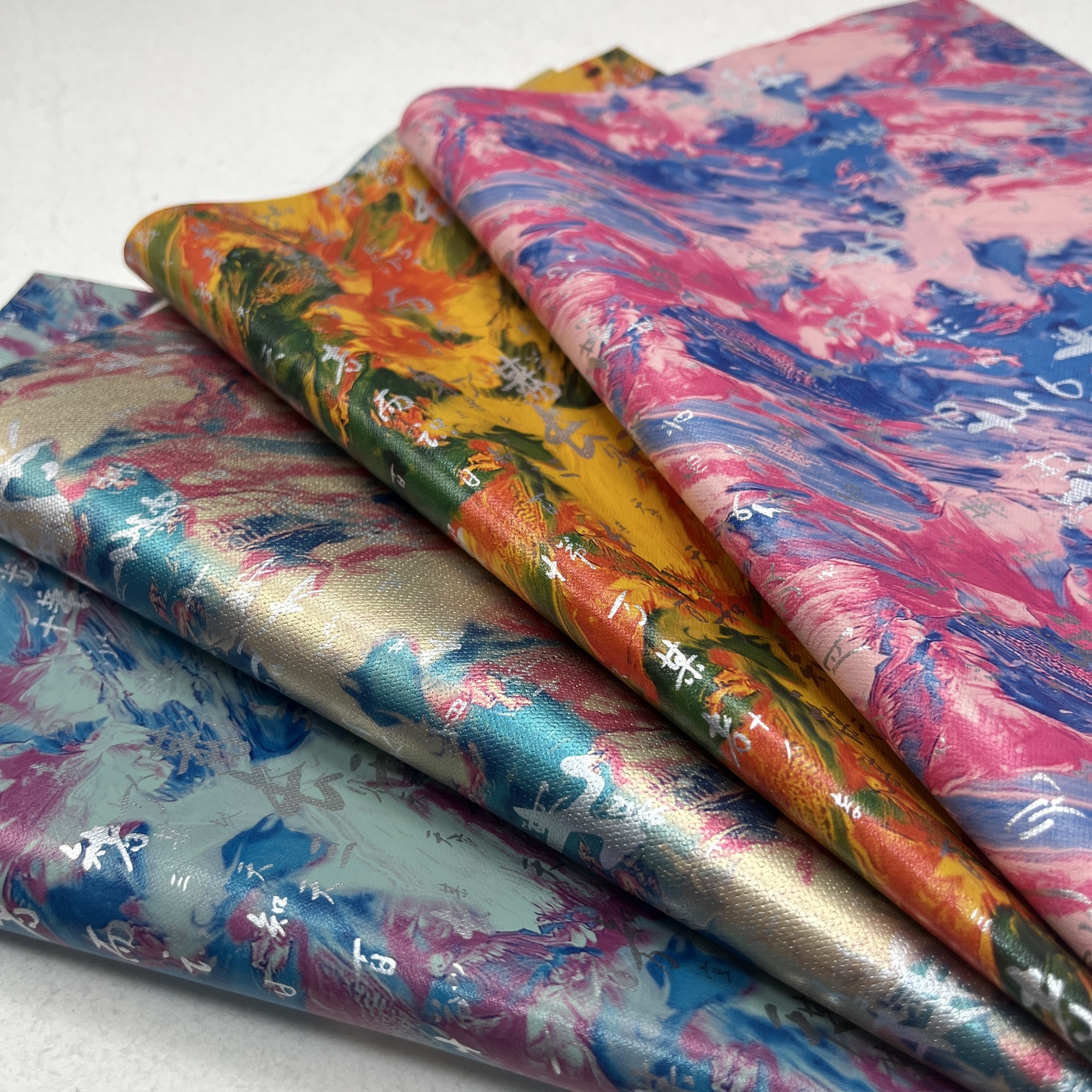 Free Sample Waterproof Skin Pattern Eco Friendly PU Leather Fabric, Customization Recycled Smooth Pu Upholstery Leather