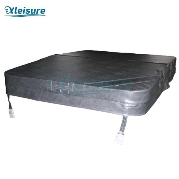 Specialist Rounded-corners Graphite Square Spa Insulation Cover Vinyl Hot Tub Spa Covers For Indoor Or Outdoor