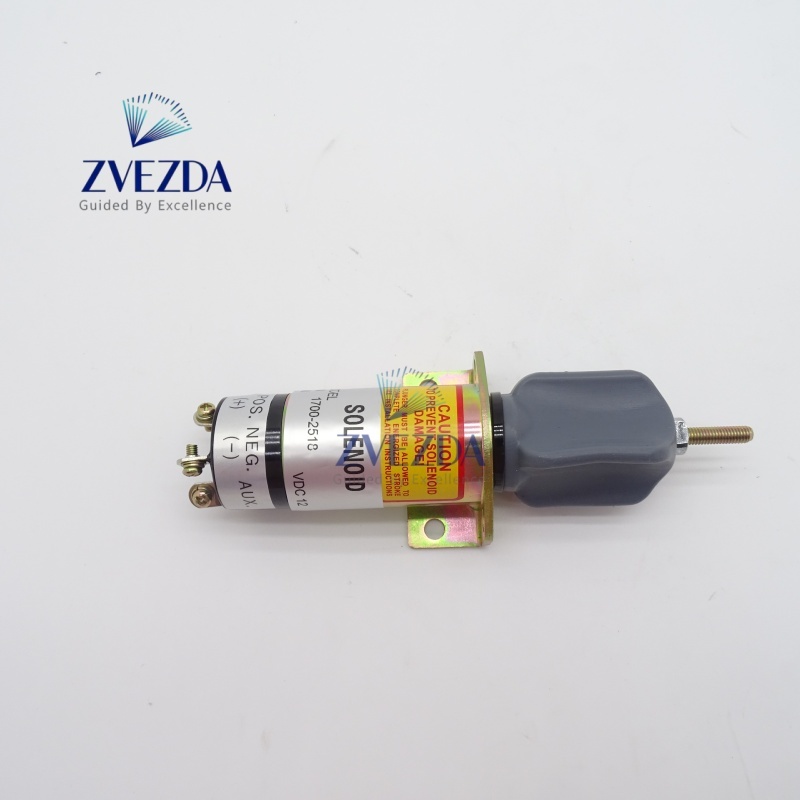 Kubota Excavator Solenoid Valve 17002518 SA-3938-12 For Diesel Engine Fuel Cutoff
