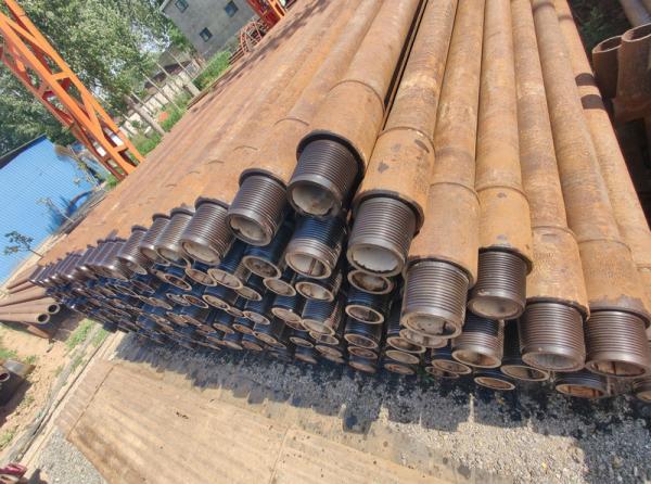 used drill pipe ¢140*11.54*9.6m, thread 5 1/2 FH