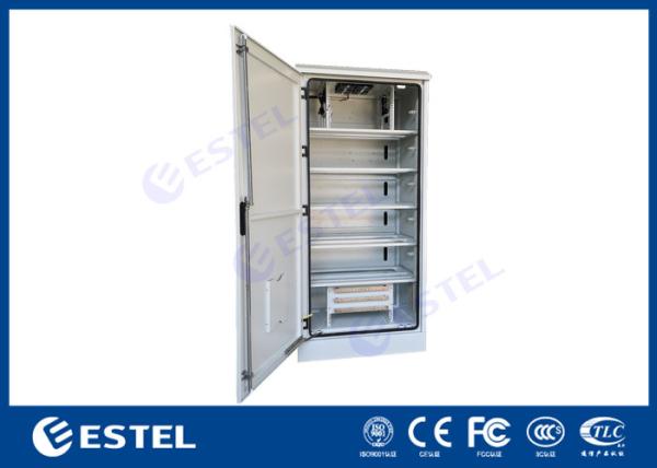 Single Wall SGCC Windproof Outdoor Rack Cabinet Galvanized Steel Front Back Door