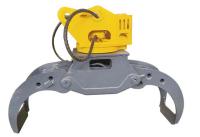 Garra hidráulica rotativa florestal para toras para escavadeira ZX60 PC40 CAT306