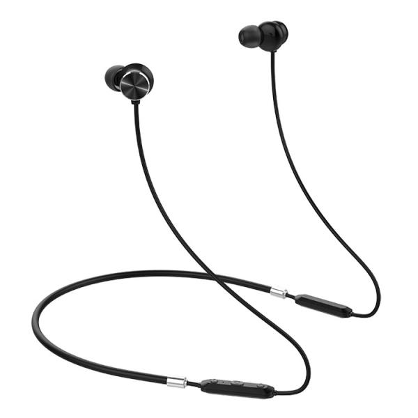 Hot sale thin neckband memory titanium bluetooth earphones,neckband sports bluetooth earphones with microphone