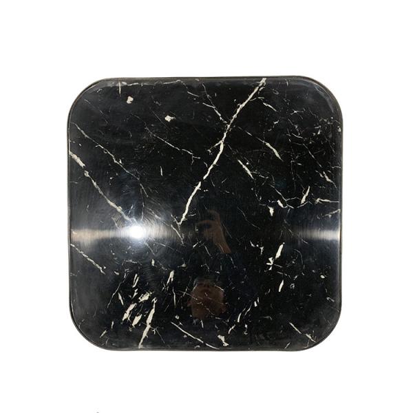 luxury new design modern black marble top black iron frame coffee table for the home furniture