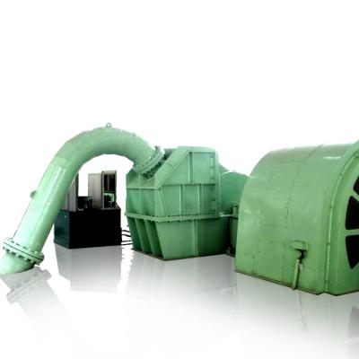 Gerador de turbina 100kw de Pelton do impulsor hidro com cabeça do meio e do ponto alto