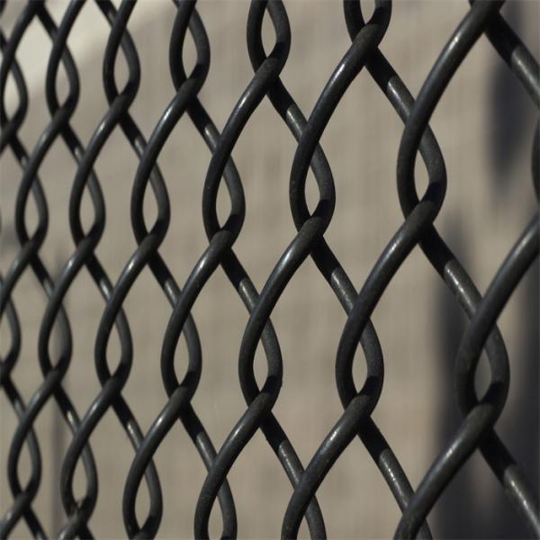 5ft Black Vinyl Coated Chain Link Fence 3/8 Mesh Hole 25 Meters Chain Link Fence Used for Home Yard
