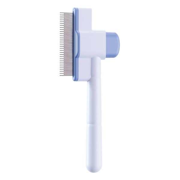 Premium Pet Grooming Comb – ABS Self-Cleaning Flea & Deshedding Tool for Cats and Dogs, Stainless Steel Needles, Wholesale Supply