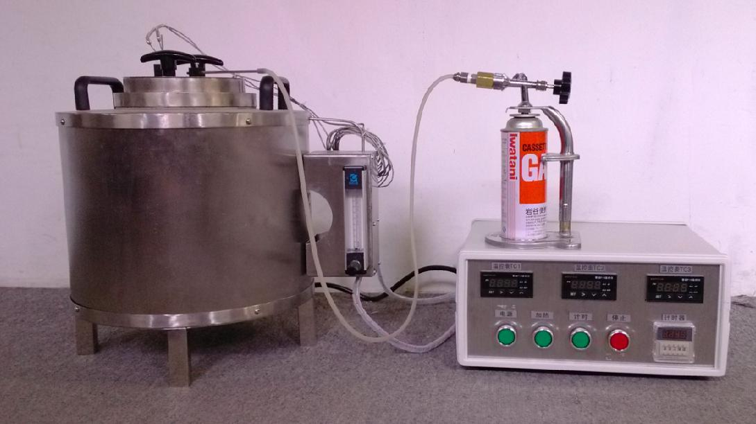 Plastic Ignition Temperature Test Apparatus with Stainless Steel Frame, Electronic Ignition, and Removable Exhaust Pipe for Laboratory Furnace