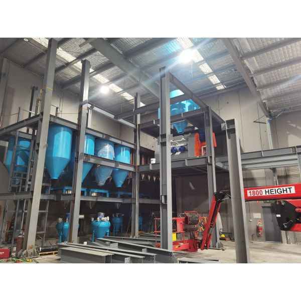 15000Ton/Year Semi-Auto Dry Mortar Mix Plant with 1 Year Warranty and 380 V Voltage for Construction