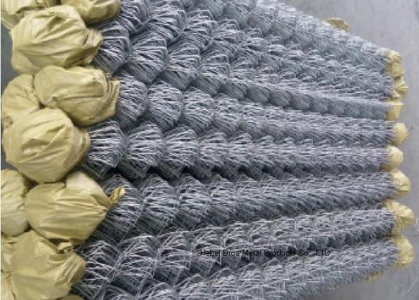 Hot Dipped Galvanized Steel Wire Fencing , Residential Metal Chain Link Fence