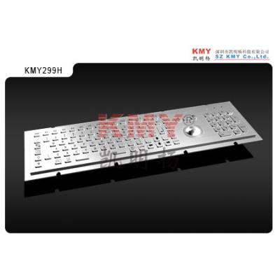 Clavier résistant en métal de kiosque de vandale avec la souris de pavé numérique et de boule de commande