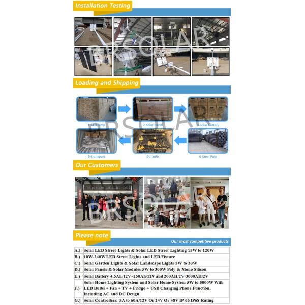 LED Solar Street Lights for Countryside
