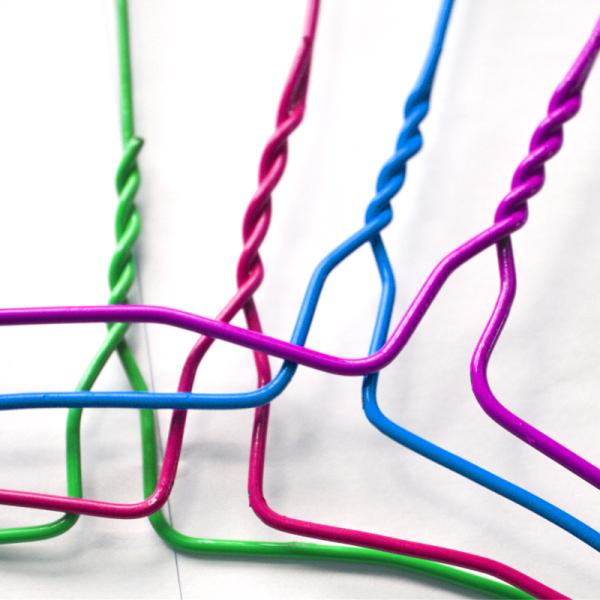 Supermarket Galvanized Thickness 2.2mm Steel Wire Hangers