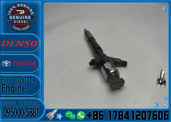 Boca común 23670-30050 de la inyección de carburante del motor diesel del inyector de combustible del carril 095000-5881 para Toyota 2KD-FTV