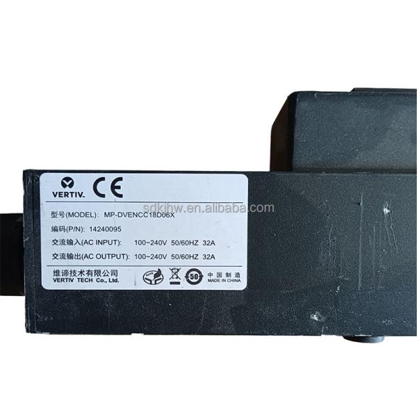 Vertiv 1p 1u Rack Mount Single Phase MP-DVENCC18D06X 14240095 PDU for Data Center Cabinet