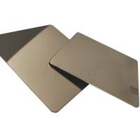 AISI 201 304 316 Champagne Gold Stainless Steel Sheet com revestimento super do espelho