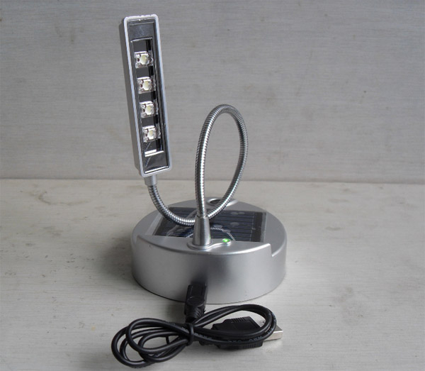 Energy saving 150000mcd Solar Powered Led Lamp for reading with line protection