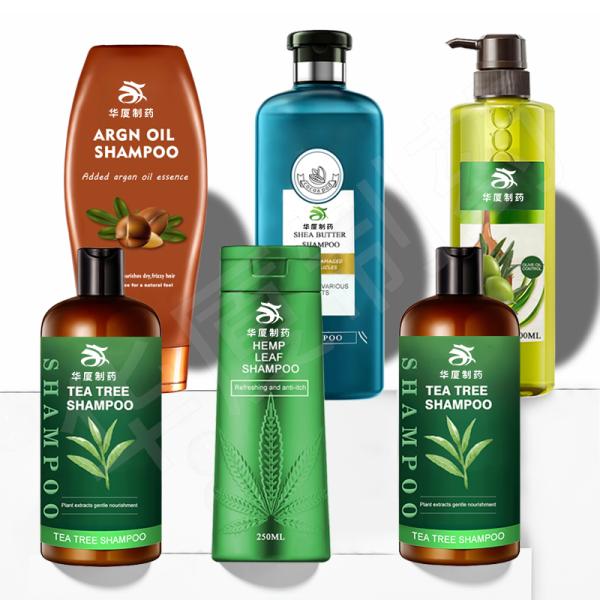 Private Label Organic Hair Shampoo Set Argan Oil Keratin Cbd Hemp Tea Tree Aloe Vera Ginger Herbal Shea Butter Shampoo