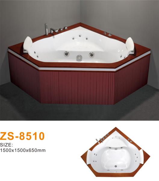 Space-Saving Compact Acrylic Freestanding Jacuzzi for Smaller Bathrooms without Sacrificing Comfort or Powerful Hydrotherapy