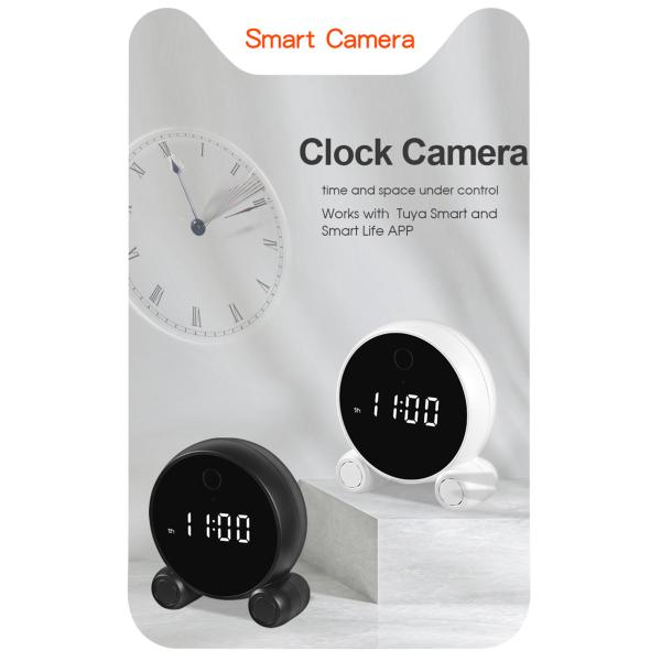 Tuya clock camera, tuya battery camera---keep your time and space in control