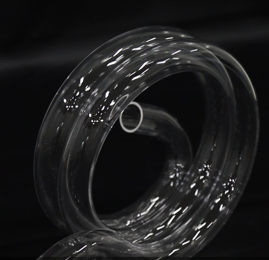 Clear Quartz Glass Tube Diameter Ozone Free Polished Surface Customizable