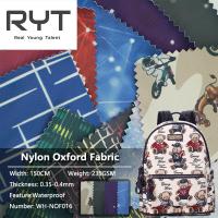Tissu durable imperméable de revêtement de impression en nylon de 100% pour le sac à dos 0.35-0.4mm