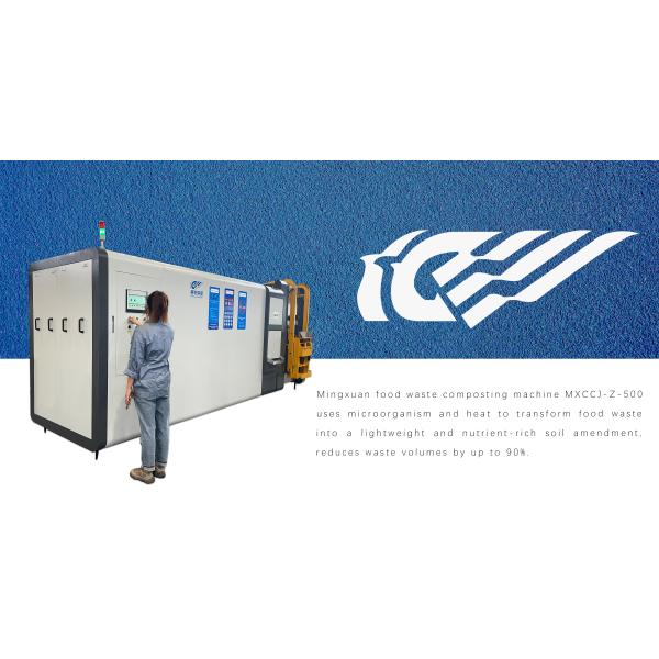 500kg Per Day Food Waste Disposer Kitchen High Efficient Composter