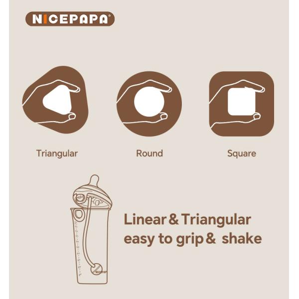 NICEPAPA FLIP-CAP PPSU детская бутылка Удушение Спасение Biberon 300ML детская смесь грудное молоко детская продукция для детей