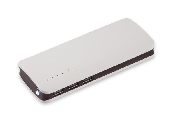 Three Usb Ports Plastic Power Bank 13000 Milliampere Convenient Carry