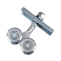 Rueda de rodillos de puertas revestidas con zinc, funcionamiento estable, rodillos de puertas y ventanas