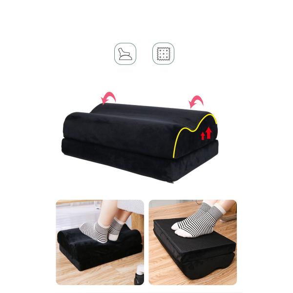Adjustable Height Foot Rest Cushion for Better Posture and Comfortable Seating