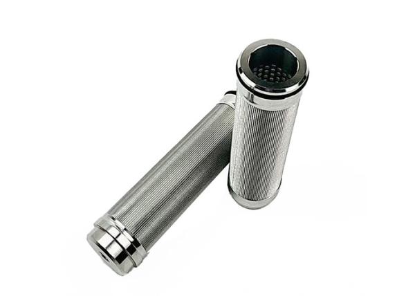 0.1um Stainless Steel Oil Filters Fiberglass 42MPa Industrial Filter Element