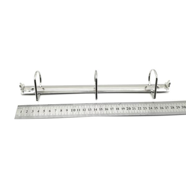 3 anneaux en forme de D incliné clip de liaison 1,5 pouce argent A4 Ring Mecanisme de liaison pour les accessoires métalliques pour les dossiers STD280-3-38/20