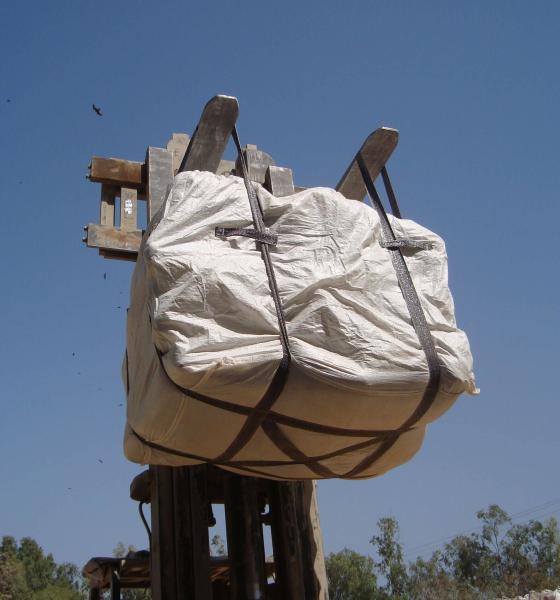 2 Tons 1500kg FIBC PP Big Bulk Bag  For Stone Minerals Silica