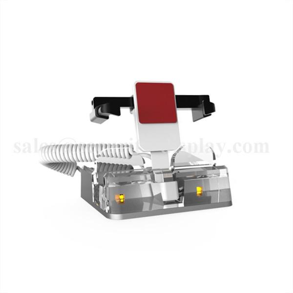 Anti Theft Alarm Acrylic Cell Phone Display Stand