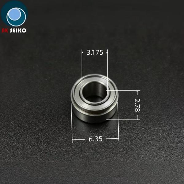 SR144TLZWKN 3.175*6.35*2.78 High Speed Dental Bearing Stainless Steel Torlon Cage Precision Grade P4