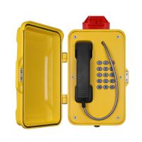 Resistente à água Telefone analógico pesado resistente a intempéries com lâmpada intermitente