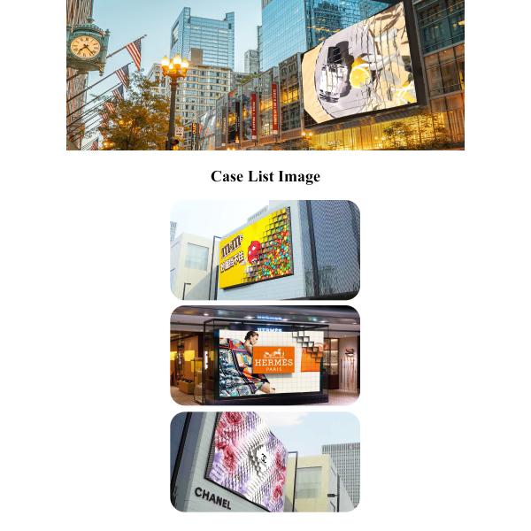 кинетическая стена 3D привела экран на открытом воздухе 320*320mm