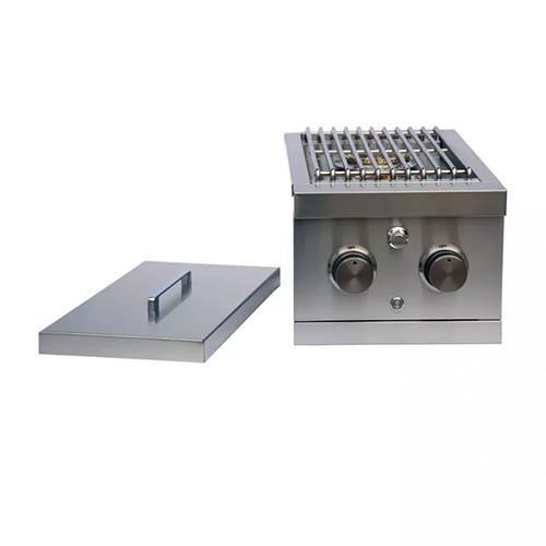 Outdoor Propane Gas Barbeque Grill Backyard Commercial Natural Gas Double Side Burner