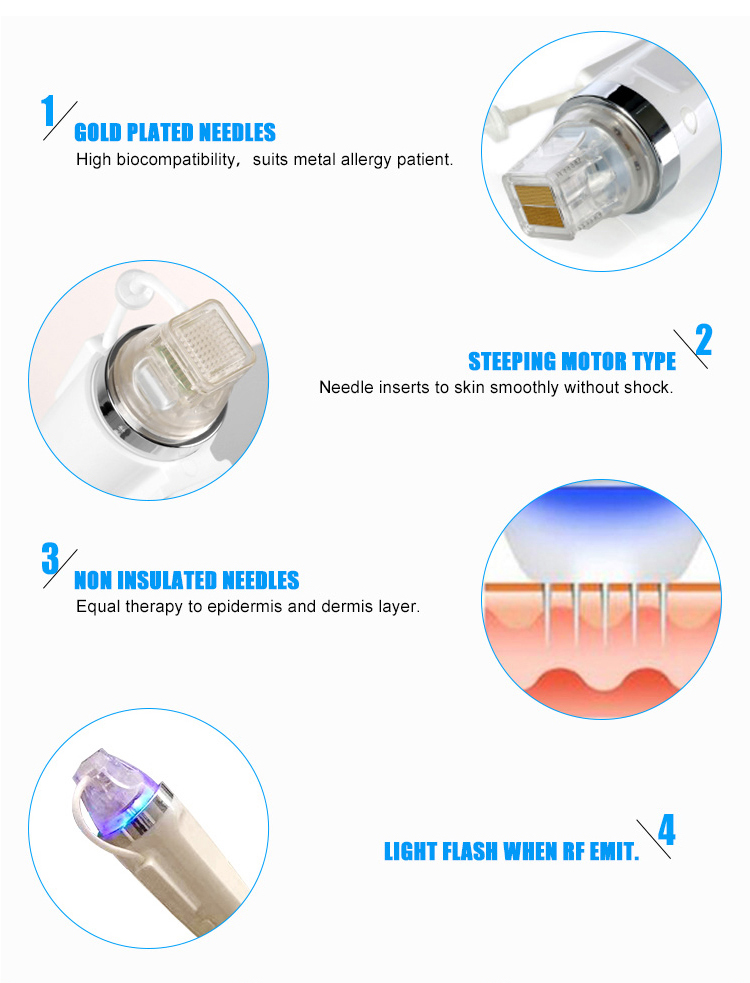 Машина RF Microneedle улучшения поры частичная