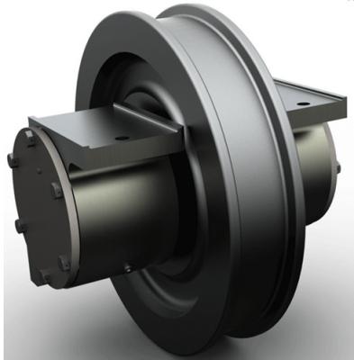 Roues forgées sans chambre de grue d'acier au carbone, voitures de transfert