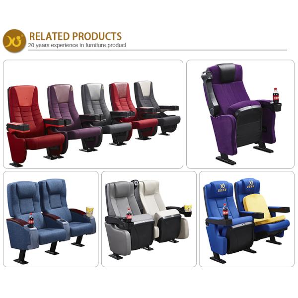 Pushing Back Entertainment Movie Theater Seats / Home Cinema Seating