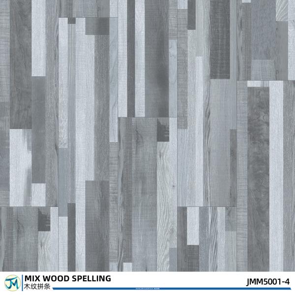 Fire Proof SPC Click Mixed Spelling Wood Flooring Plank 7inches X 48 Inches