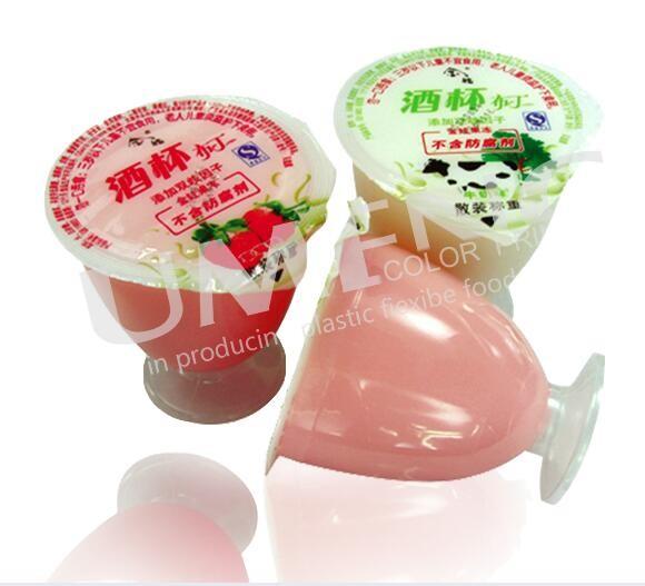 Printed peelable lidding film for plastic PP/PS/PET/PVC container /Sealable lidding film for bubble tea cup sealing
