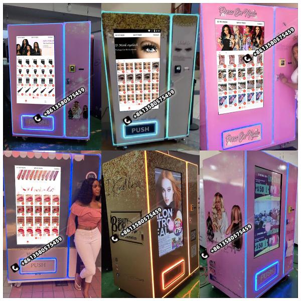 Euro Standard 49 Inch Full Touch Screen  Vending Machine Credit Card and Token Payment System for Beauty Products
