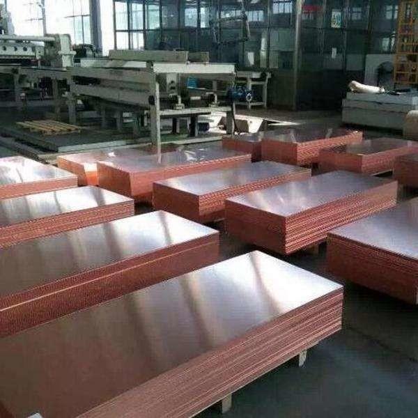 99.99% C10500 C12300 Copper Plate Sheet Alloy Pure Electrolytic Copper Cathode