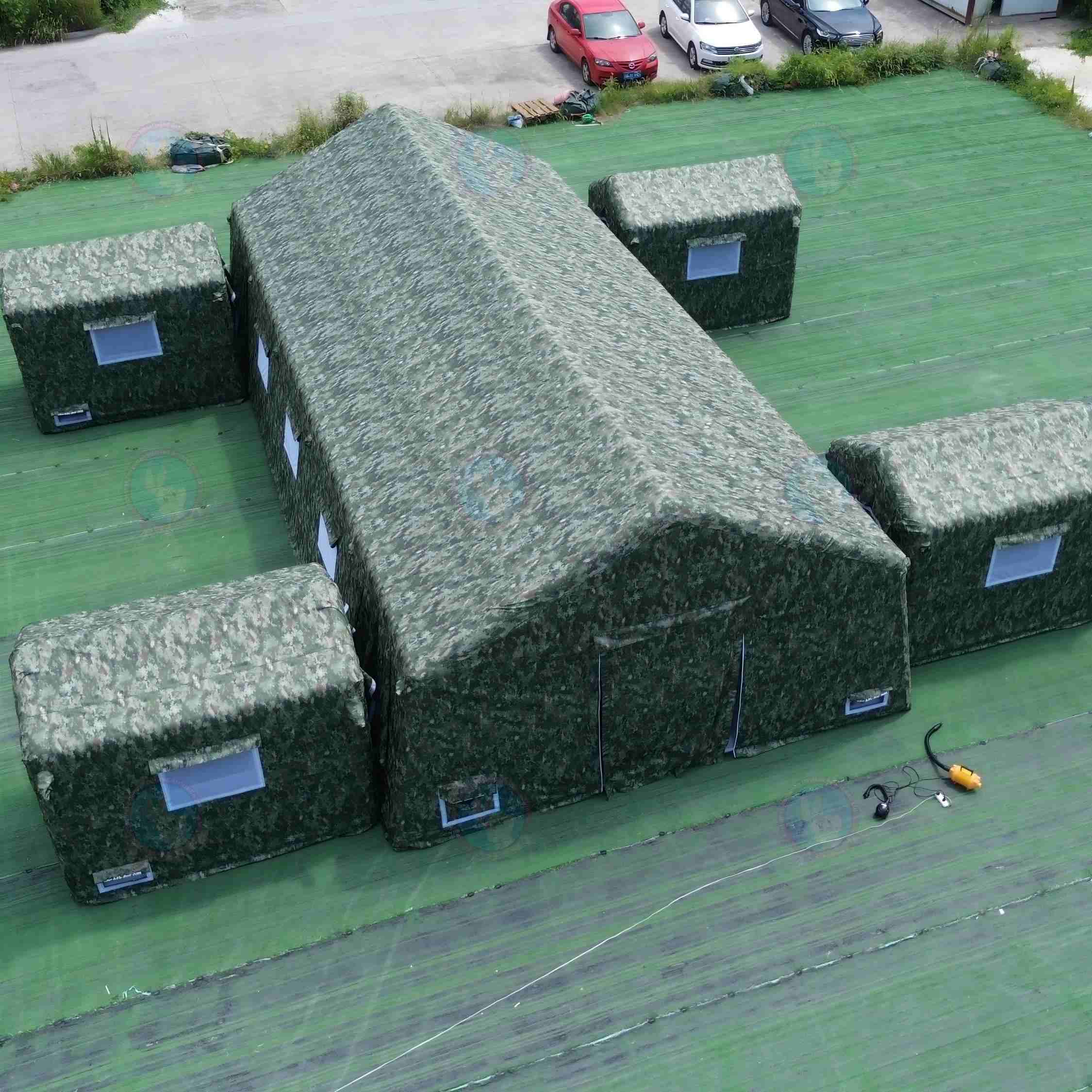 Inflatable Waterproof Tent Portable Outdoor Medical Rescue Storage Shelter Custom Camouflage Combo Tent Emergency Use