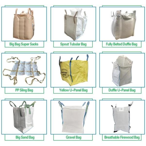 Bulk Jumbo Bag Polypropylene Woven For Sand Cement Coal Minerals