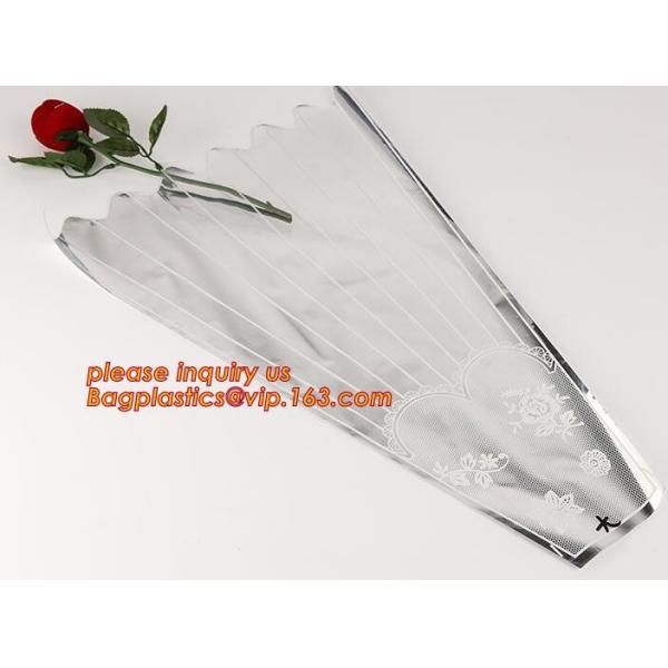 BOPP CPP Plastic fresh flower sleeve,romantic Valentine wrapping plastic flower sleeve,BOPP flower wrapping sleeve PACK
